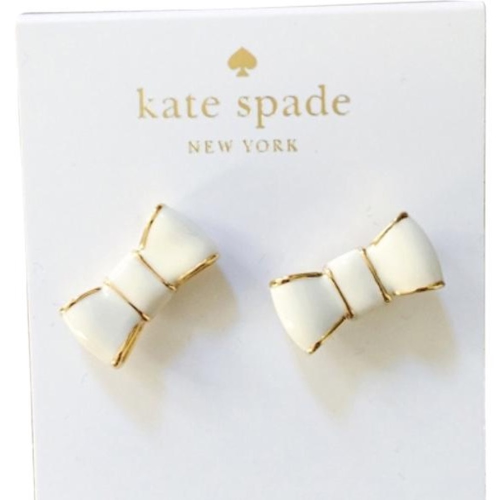 NWOT Kate Spade Take a Bow Earrings